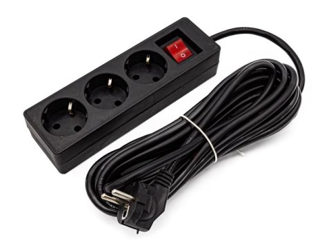 Przedłużacz, Listwa Zasilająca, 3 Gniazda, 3500w 250v 16a 4,6m
