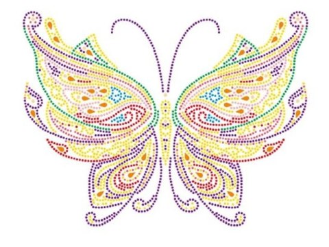Haft Diamentowy, Obraz, Mozaika Diamentowa Diamond Painting, Motyl 30x40cm