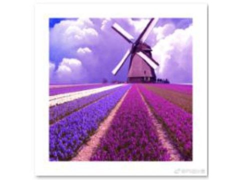 Haft Diamentowy, Obraz, Mozaika Diamentowa Diamond Painting, Wiatrak 30x30cm