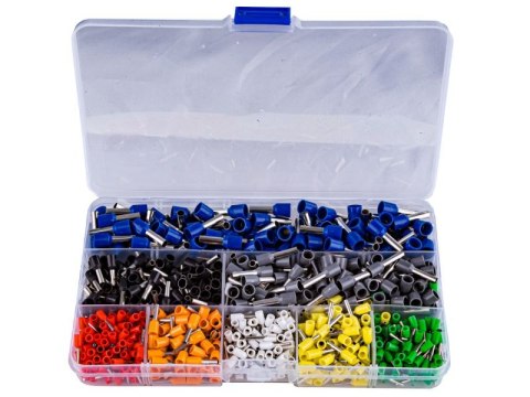 Konektory Kablowe, Zestaw Tulejek, Końcówek 800 Szt. Tulejki Do Zaciskarki, Praski