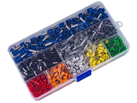 Konektory Kablowe, Zestaw Tulejek, Końcówek 800 Szt. Tulejki Do Zaciskarki, Praski