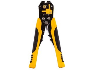 Profesjonalny Ściągacz Izolacji Kabla Przewodów Zaciskacz, Obcinacz Żółty