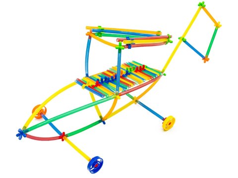 Słomki Konstrukcyjne, Klocki Edukacyjne, Patyczki 560el 3d Nowa Wersja