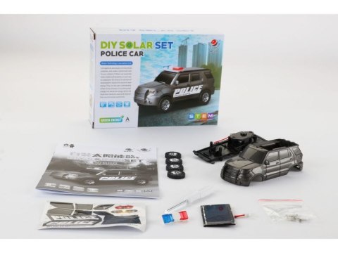 Zabawka Solarna Samochód - Auto Radiowóz Policja - Zestaw Do Samodzielnego Złożenia