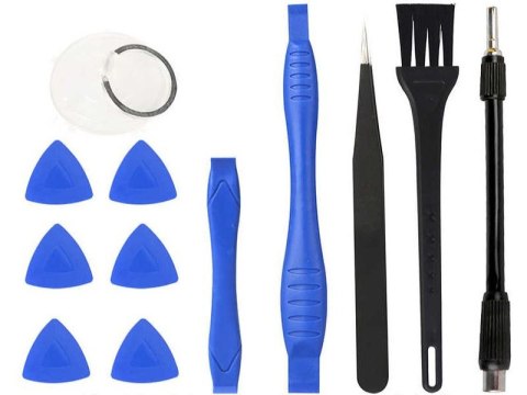 Zestaw Narzędzi Serwisowych, Wkrętaki, Śrubokręty, Otwieraki, Akcesoria Gsm W Etui