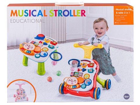 Chodzik Edukacyjny, Muzyczny Pchacz, Stolik Biało-Błękitny