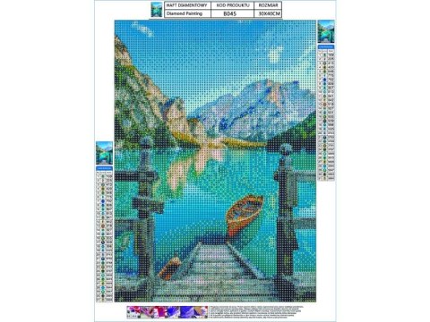Haft Diamentowy, Obraz, Mozaika Diamentowa Diamond Painting, Pomost 30x40cm