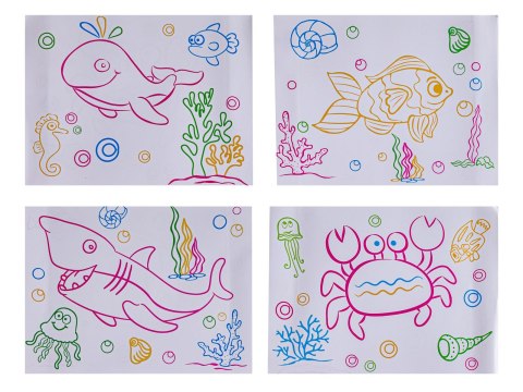 Magiczna, Podświetlana Tablica Do Malowania Rysowania + Okulary 3d Ocean