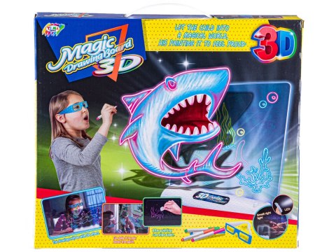 Magiczna, Podświetlana Tablica Do Malowania Rysowania + Okulary 3d Ocean