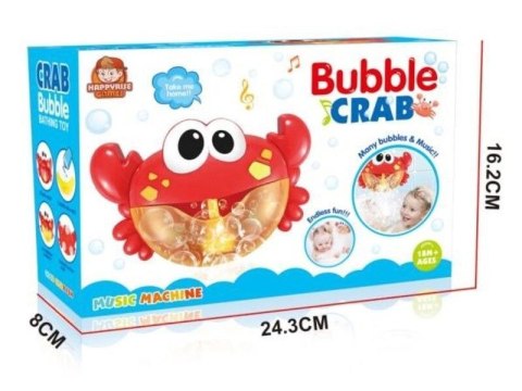 Maszynka Do Puszczania Baniek Mydlanych, Zabawka Do Wanny, Krab