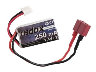 Redox 250 Mah 7,4v 20c Dean - Pakiet Lipo