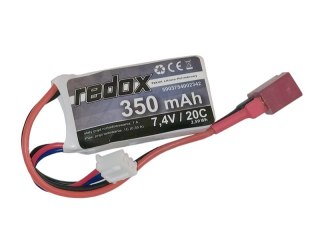 Redox 350 Mah 7,4v 20c Dean - Pakiet Lipo
