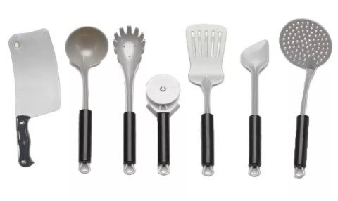 Srebrny Zestaw Kuchenny Do Gotowania, Garnek, Czajnik, Patelnia, Akcesoria