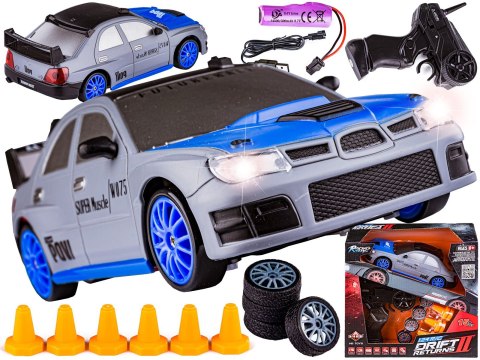 Samochód Do Driftu, Auto Rc Drift 1:24 2,4 Ghz 4wd Srebrny
