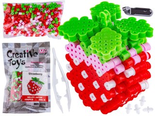 Koraliki Do Prasowania Wersja 3d, Szablon Truskawka Owoce, Saszetka, Prasowanka