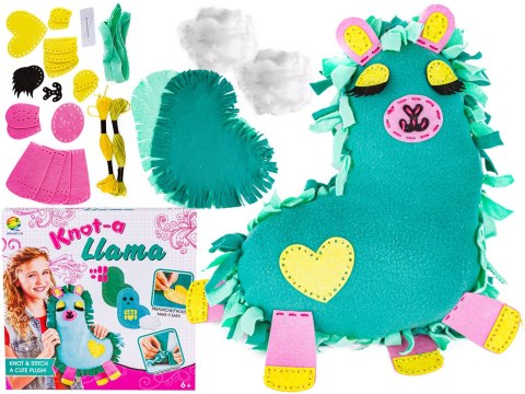 Zestaw Kreatywny Wyszywanka Poduszka Pluszowa Maskotka Do Szycia Diy Lama
