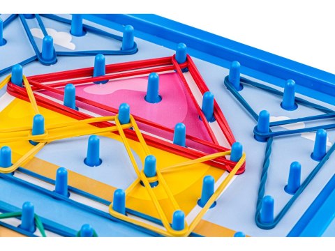 Edukacyjna Gra Zręcznościowa Układanka Kolorowe Gumki Sznurek Hook Picture Game Karty