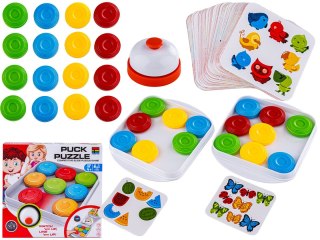 Gra Logiczna Szybkie Krążki Puck Puzzle Karty, Dzwonek, Zręcznościowa