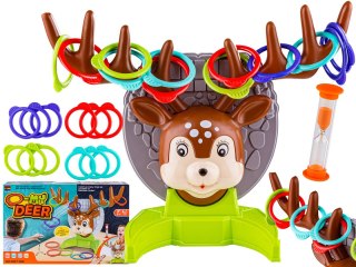 Gra Zręcznościowa Rzucanie Obręczy Ringo, Jelonek + Obręcze, Deer Ring Game