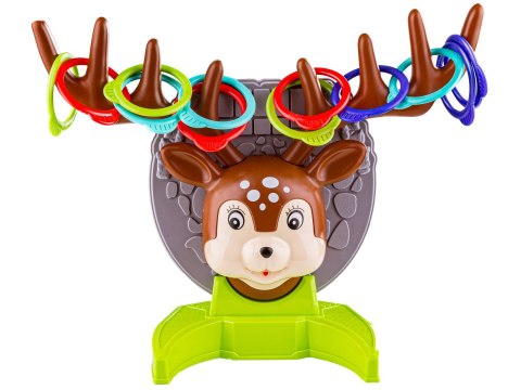 Gra Zręcznościowa Rzucanie Obręczy Ringo, Jelonek + Obręcze, Deer Ring Game