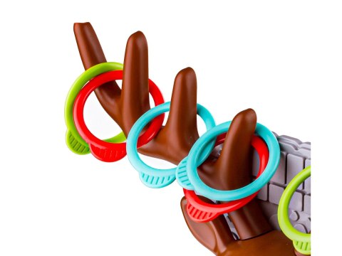 Gra Zręcznościowa Rzucanie Obręczy Ringo, Jelonek + Obręcze, Deer Ring Game