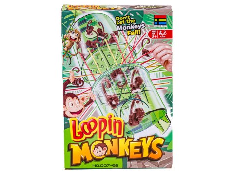 Gra Zręcznościowa Typu Bierki, Loopin Monkeys, Spadające Małpki