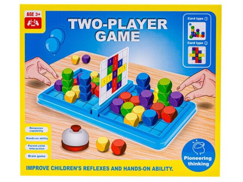 Logiczna Gra Na Refleks Klocki Karty Fiszki Two Player Game Dwóch Graczy