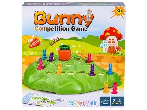 Rodzinna Gra Planszowa Wyścigi Króliczków, Wyścig Po Marchewkę, Bunny Gam