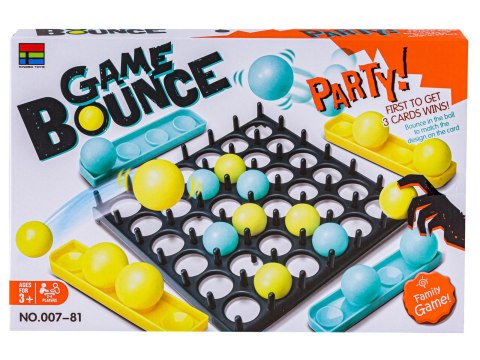 Rodzinna Gra Zręcznościowa Bounce Game, Układanka, Karty, Piłeczki