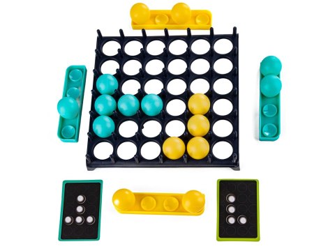 Rodzinna Gra Zręcznościowa Bounce Game, Układanka, Karty, Piłeczki