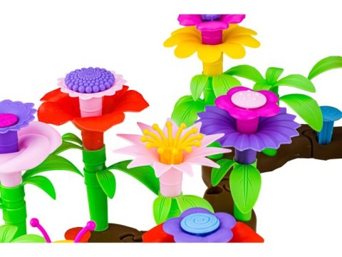 Klocki Konstrukcyjne Ogród Kwiatki, Zestaw Do Zbudowania Kwiatowej Kompozycji 104 El