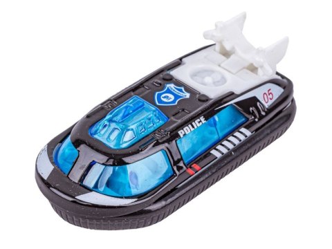 Metalowe Pojazdy Uprzywilejowane, Auta, Resoraki 6 Sztuk Zestaw 1:64 Policja, Radiowóz