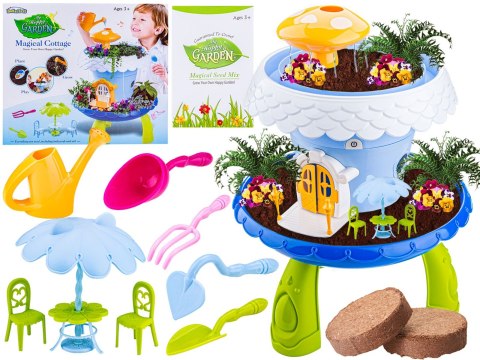 Niebieski Zestaw Małego Ogrodnika Uprawa Nawilżacz Do Roślin, Domek Dla Lalek, Doniczka Na Rośliny