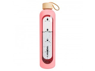 Butelka Szklana Wessper Activemax Crystalline 1000ml - Różowy