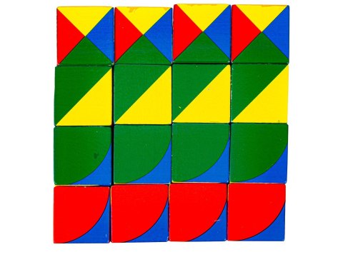 Edukacyjna Układanka Dla Dzieci, Kolorowe, Drewniane Klocki, Karty