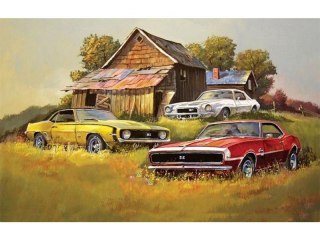 Haft Diamentowy, Obraz, Mozaika Diamentowa Diamond Painting, Chevrolet Camaro Ss - 3 Klasyki 40x30cm Auto Samochód