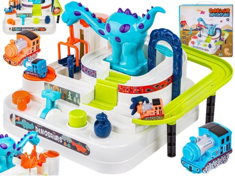 Interaktywny Tor Przeszkód + Pojazdy, Zjazd Samochodowy Dinozaur