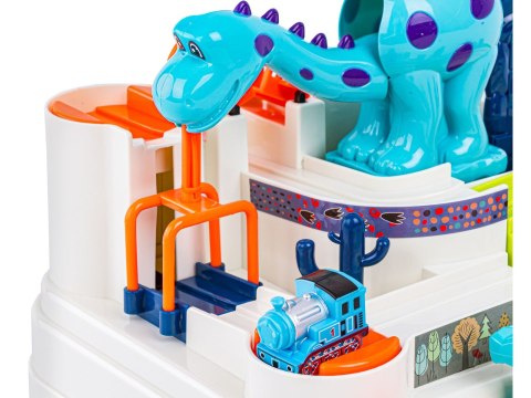 Interaktywny Tor Przeszkód + Pojazdy, Zjazd Samochodowy Dinozaur