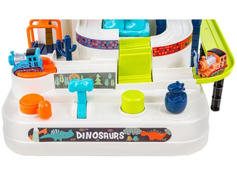 Interaktywny Tor Przeszkód + Pojazdy, Zjazd Samochodowy Dinozaur