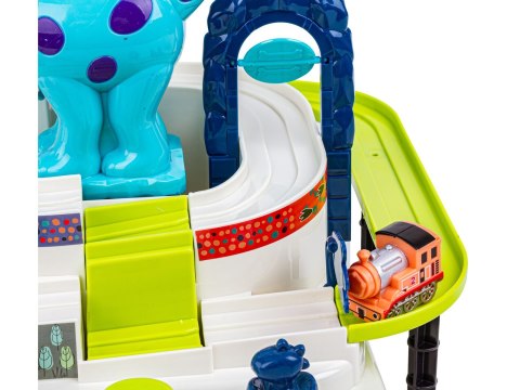 Interaktywny Tor Przeszkód + Pojazdy, Zjazd Samochodowy Dinozaur