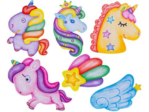 Kreatywny Zestaw Stwórz Magnes, Odlew Diy Jednorożce, Unicorn Zrób To Sam
