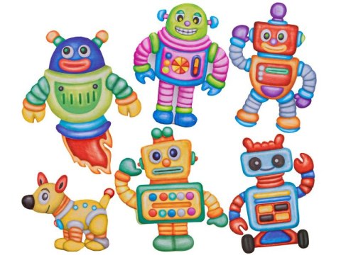 Kreatywny Zestaw Stwórz Magnes, Odlew Diy Wesołe Roboty, Glow Zrób To Sam