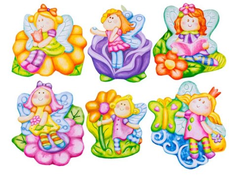 Kreatywny Zestaw Stwórz Magnes, Odlew Diy Wróżki, Glitter Fairy Zrób To Sam