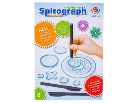 Spirograf, Zestaw Do Rysowania, Szablony, Pisaki