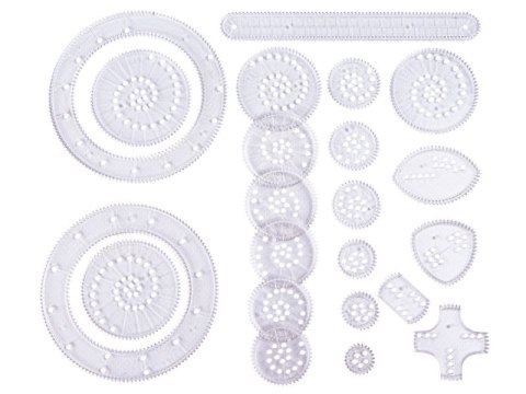 Spirograf, Zestaw Do Rysowania, Szablony, Pisaki