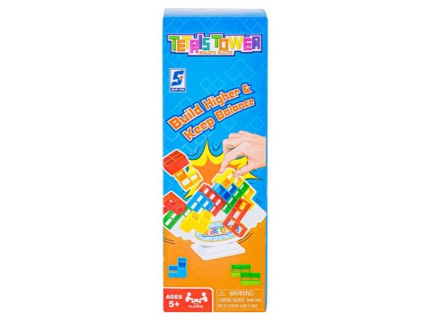 Zręcznościowa Gra Wieża Tetris, Balansujące Klocki, Kolorowa Wieża Układanka