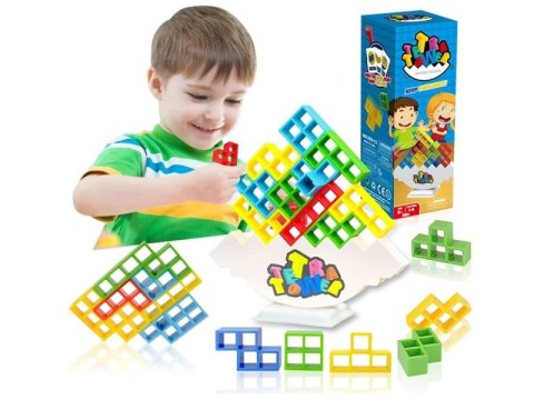 Zręcznościowa Gra Wieża Tetris, Balansujące Klocki, Kolorowa Wieża Układanka