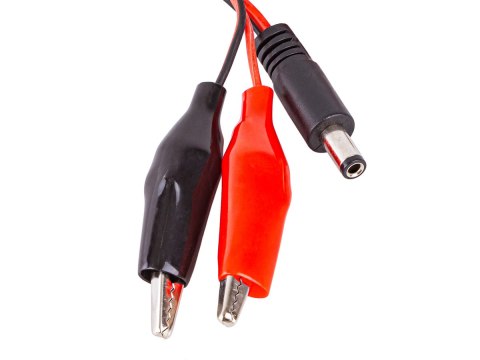 Adapter, Przewód Zasilający Dc Jack 5,2mm - Krokodylki Miękkie