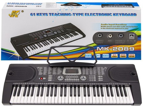 Keyboard Organy 61 Klawiszy Zasilacz Mk-2089 Przecena 4