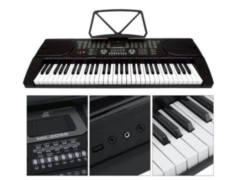 Keyboard Organy 61 Klawiszy Zasilacz Mk-2089 Przecena 4